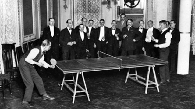Primeros torneos de tenis de mesa en Inglaterra en 1901