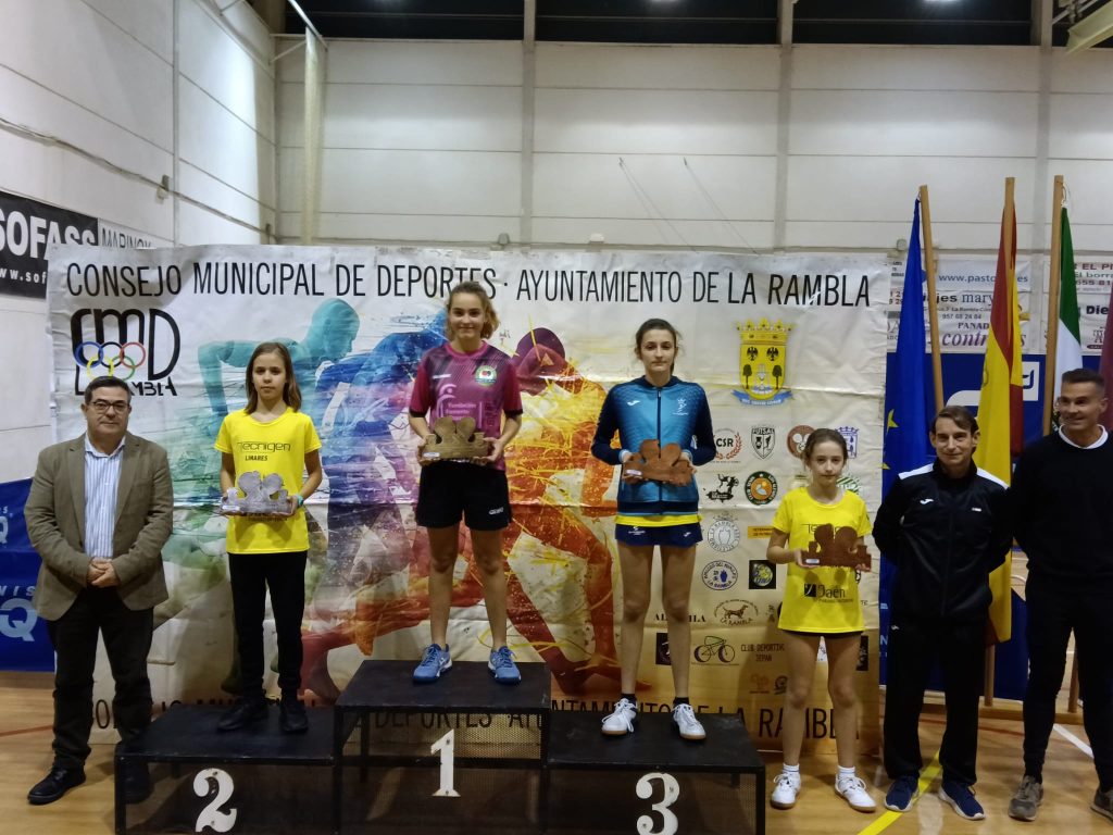 Podium Alevín Femenino del torneo Pre-estatal La Rambla 2022